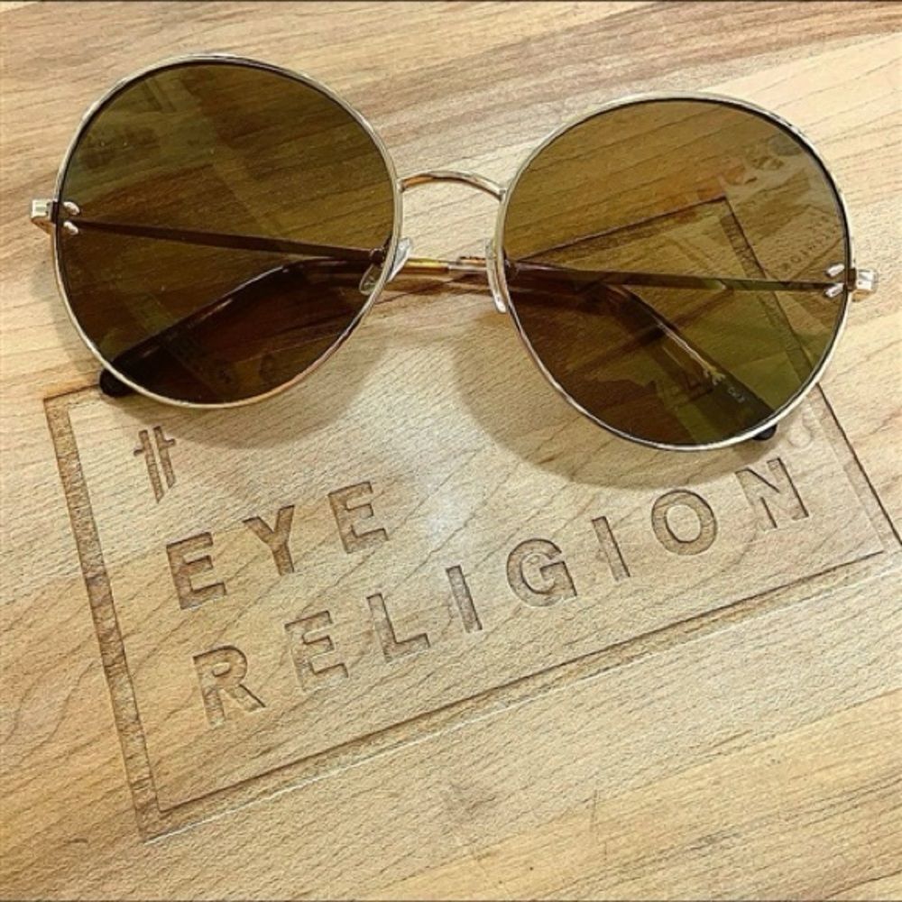 Stella McCartney 0087 Gold and Brown Sunglasses